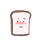 言葉が出ない時のニュアンス顔食ぱん（個別スタンプ：23）