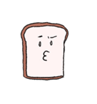 言葉が出ない時のニュアンス顔食ぱん（個別スタンプ：35）