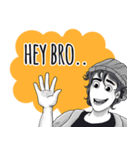 Simple Guy 1 ENG（個別スタンプ：1）