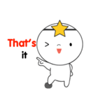 White Star Man sticker(eng)（個別スタンプ：17）