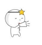 White Star Man sticker(eng)（個別スタンプ：38）