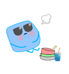 Blue Ice Cube（個別スタンプ：7）