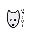 すごく普通な白わんこ（個別スタンプ：4）