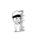 Black hair men and women（個別スタンプ：1）