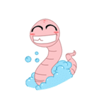 wormy the cute worm（個別スタンプ：14）