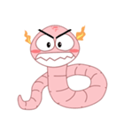 wormy the cute worm（個別スタンプ：24）