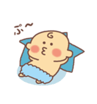 まんまる赤ちゃんの日常（個別スタンプ：3）