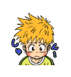 男の子とお兄ちゃんのスタンプ（個別スタンプ：5）