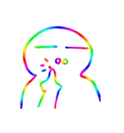 Transparent Rainbow Elves (English)（個別スタンプ：22）