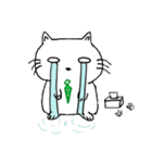 A cat with white eyes...（個別スタンプ：4）