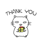 A cat with white eyes...（個別スタンプ：5）