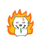 A cat with white eyes...（個別スタンプ：7）
