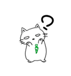 A cat with white eyes...（個別スタンプ：10）