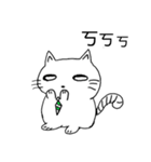A cat with white eyes...（個別スタンプ：11）