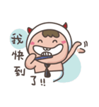 little diaper devil-at work,at school（個別スタンプ：1）