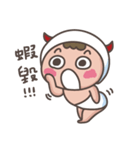 little diaper devil-at work,at school（個別スタンプ：16）