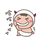little diaper devil-at work,at school（個別スタンプ：28）