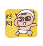 little diaper devil-at work,at school（個別スタンプ：38）
