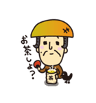 田吾作じいさんと、カラスのカァ助。（個別スタンプ：2）