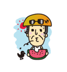 田吾作じいさんと、カラスのカァ助。（個別スタンプ：33）