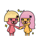 PINK CHU CHU＆MOMO NANA（個別スタンプ：3）