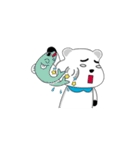Black white bear's life（個別スタンプ：12）