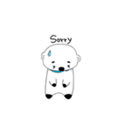 Black white bear's life（個別スタンプ：24）