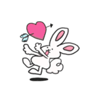 Sunday Rabbits -Heart series-（個別スタンプ：2）