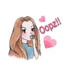 Oh！ Honey What a cute girl you are！（個別スタンプ：2）