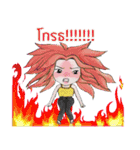 Oh！ Honey What a cute girl you are！（個別スタンプ：3）