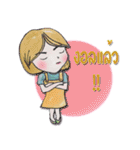 Oh！ Honey What a cute girl you are！（個別スタンプ：4）