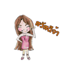 Oh！ Honey What a cute girl you are！（個別スタンプ：5）
