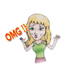 Oh！ Honey What a cute girl you are！（個別スタンプ：12）