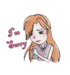 Oh！ Honey What a cute girl you are！（個別スタンプ：14）