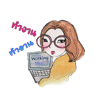 Oh！ Honey What a cute girl you are！（個別スタンプ：24）
