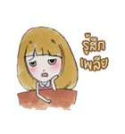 Oh！ Honey What a cute girl you are！（個別スタンプ：28）