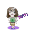 Oh！ Honey What a cute girl you are！（個別スタンプ：34）