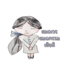 Oh！ Honey What a cute girl you are！（個別スタンプ：36）