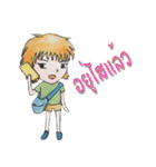 Oh！ Honey What a cute girl you are！（個別スタンプ：37）