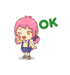 Chibi Girl <3（個別スタンプ：1）