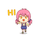 Chibi Girl <3（個別スタンプ：7）