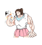Buffed girl（個別スタンプ：9）