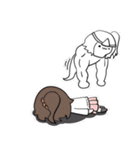 Buffed girl（個別スタンプ：32）
