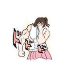 Buffed girl（個別スタンプ：35）