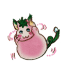 猫いちご椀（個別スタンプ：3）