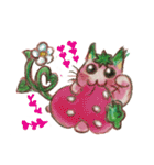 猫いちご椀（個別スタンプ：24）