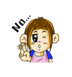 Kathin little girl（個別スタンプ：23）