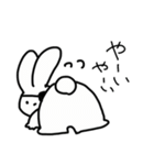 がんたいをしたうさぎ（個別スタンプ：15）