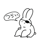 がんたいをしたうさぎ（個別スタンプ：17）