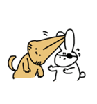 がんたいをしたうさぎ（個別スタンプ：31）